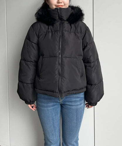 加厚仿毛皮中棉夾克