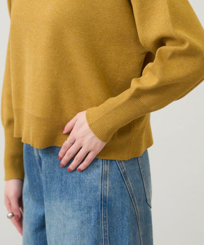 全針高領針織衫