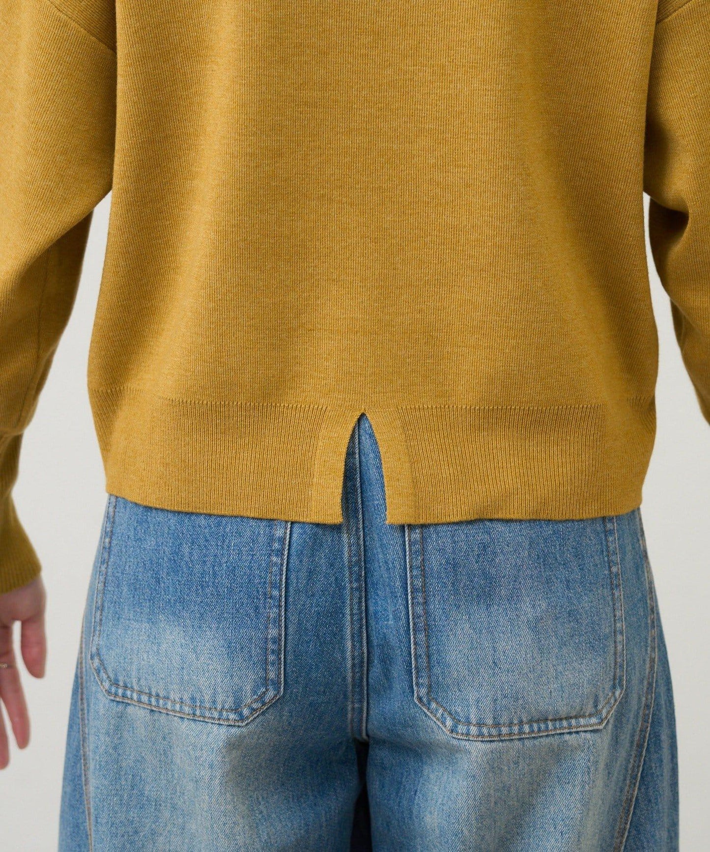 全針高領針織衫