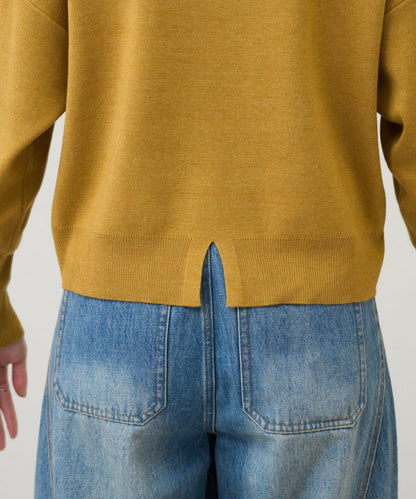 全針高領針織衫