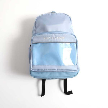 透明口袋雙肩包(M)