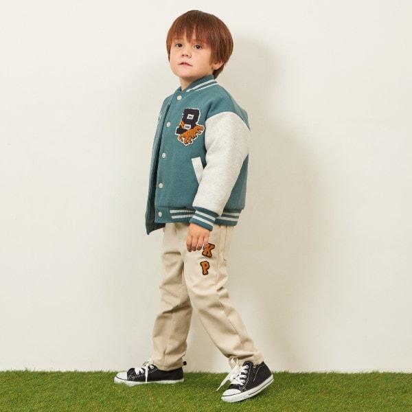 KPBOY 恐龍貼布棒球夾克（90~130）