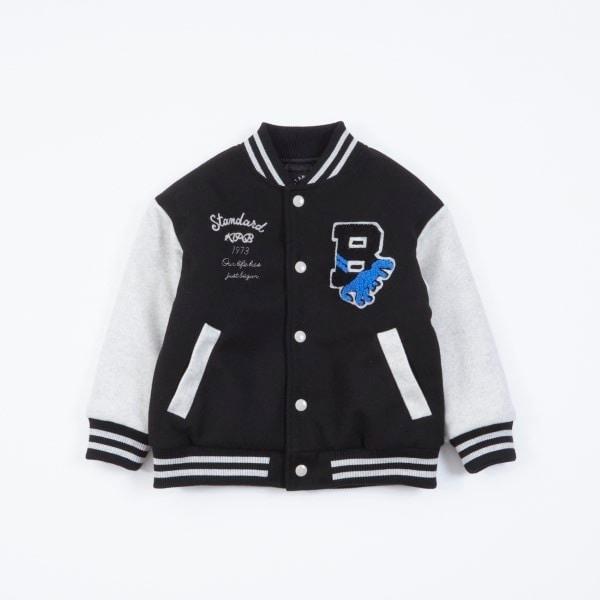 KPBOY 恐龍貼布棒球夾克（90~130）