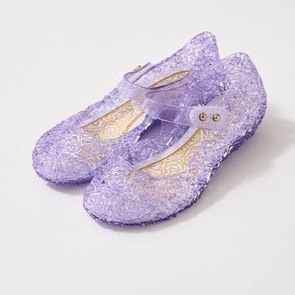 透明亮片橡膠單帶鞋