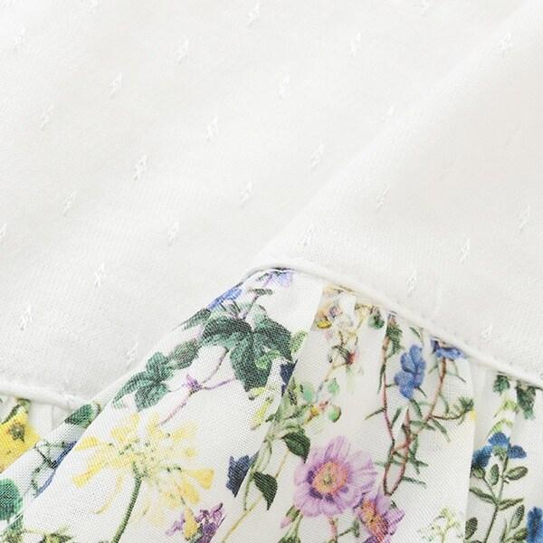 植物圖案長款上衣