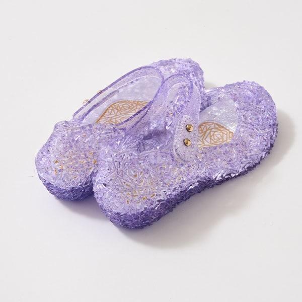 透明亮片橡膠單帶鞋