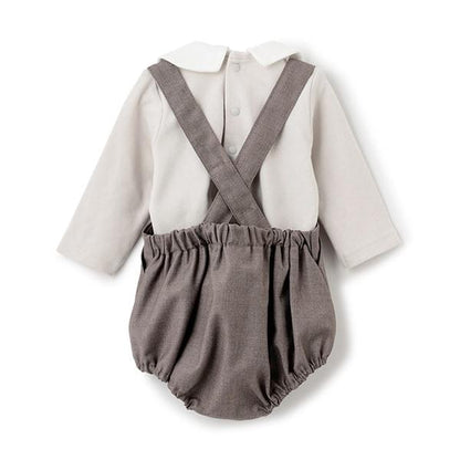 帶領帶連體衣+褲子套裝