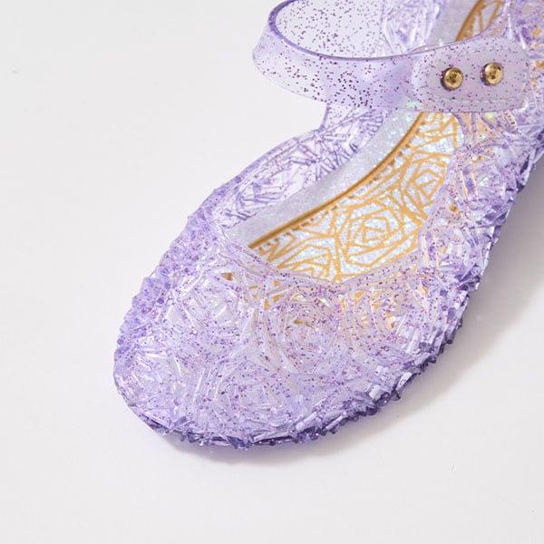 透明亮片橡膠單帶鞋