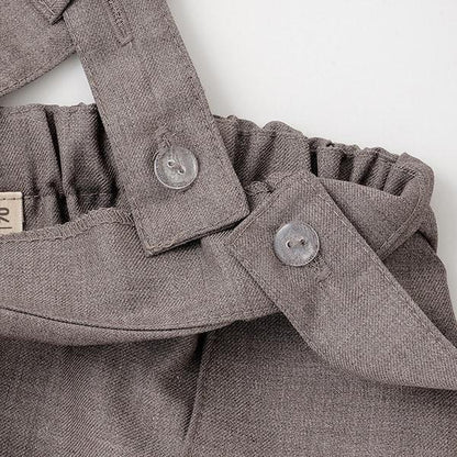 帶領帶連體衣+褲子套裝