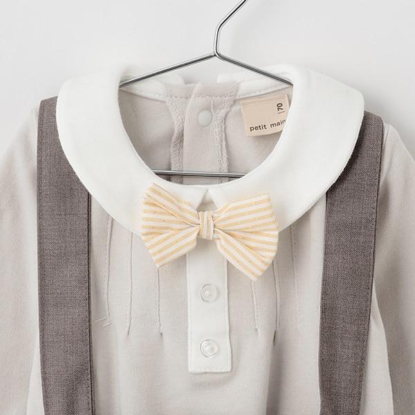 帶領帶連體衣+褲子套裝