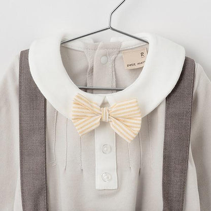 帶領帶連體衣+褲子套裝