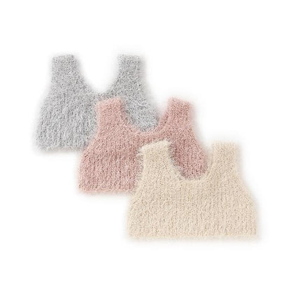 【正反兩穿】亮片羽毛針織背心