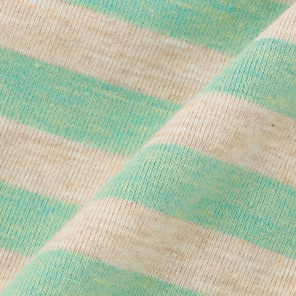 熊長袖T恤拼接條紋褲套裝