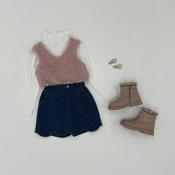 【正反兩穿】亮片羽毛針織背心