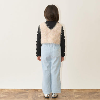 【正反兩穿】亮片羽毛針織背心