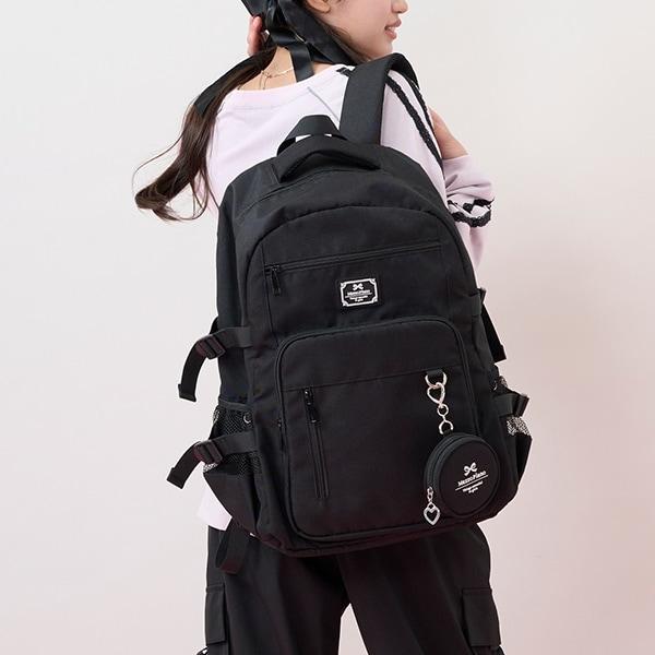 附圓形收納包雙肩揹包