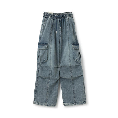 【LTXC】【速幹】【彈力】牛仔工裝褲