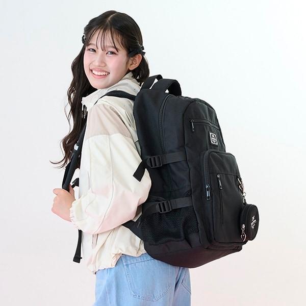 附圓形收納包雙肩揹包