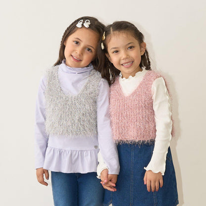 【正反兩穿】亮片羽毛針織背心