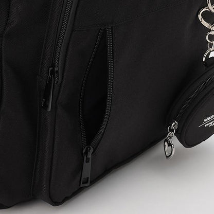 附圓形收納包雙肩揹包