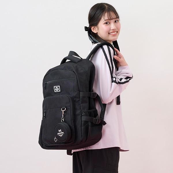 附圓形收納包雙肩揹包