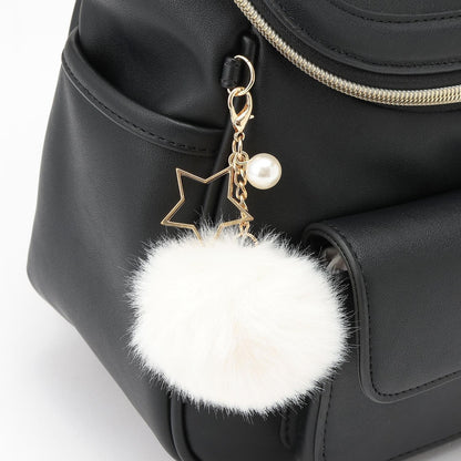 帶吊飾水桶型雙肩包