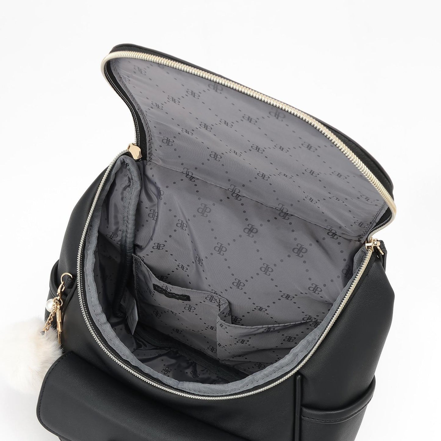 帶吊飾水桶型雙肩包