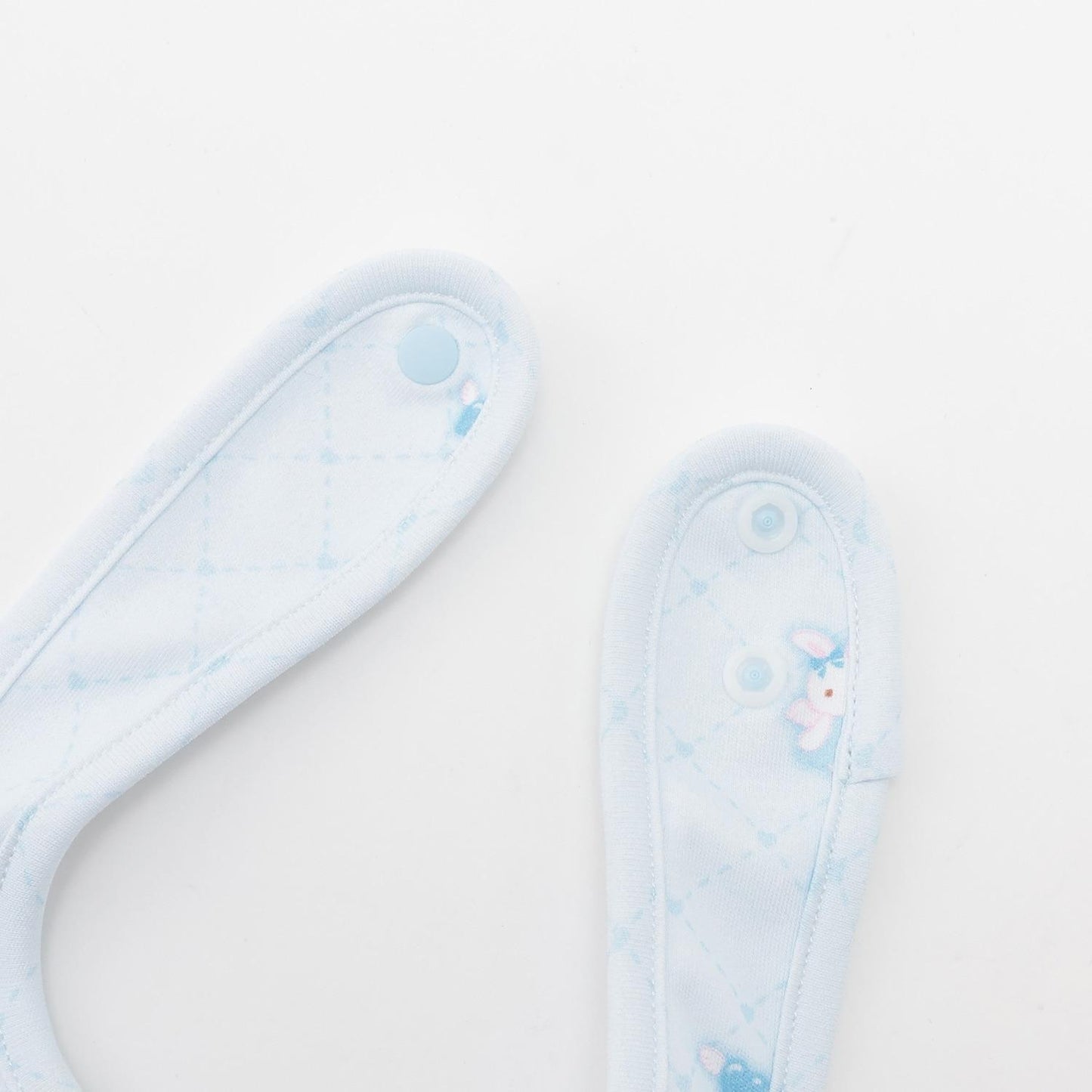 【BOX付】天使兔圖案2用連體衣&圍兜套裝