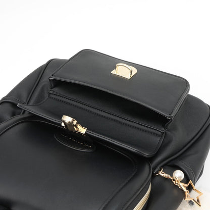 帶吊飾水桶型雙肩包