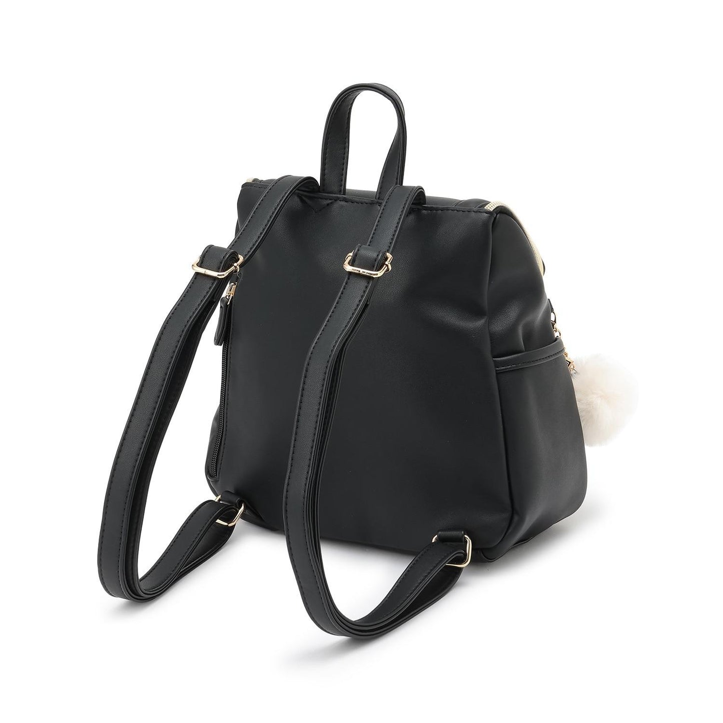 帶吊飾水桶型雙肩包