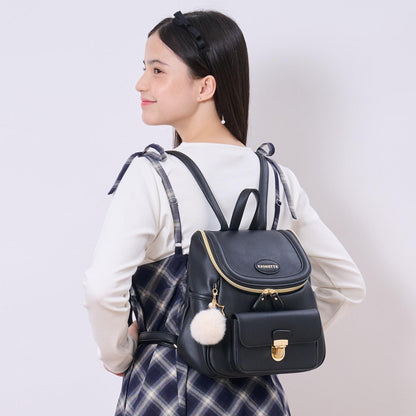 帶吊飾水桶型雙肩包