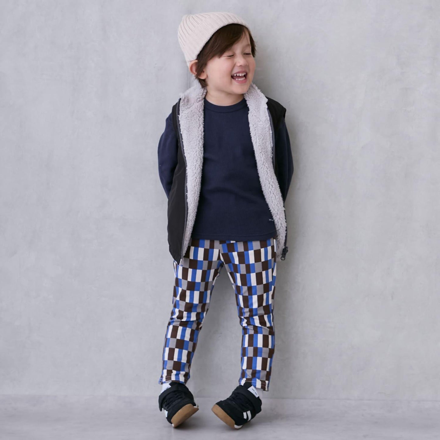 純色×羊羔絨雙面穿馬甲