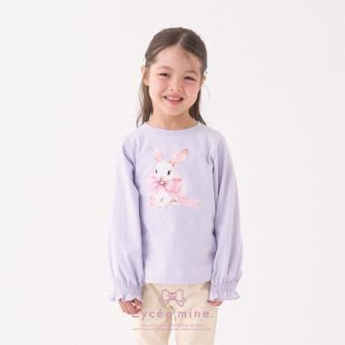 【Lycee mine 芭蕾系列】拼色印花上衣