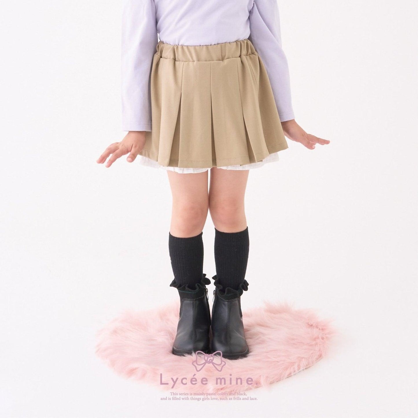 【Lycee mine 芭蕾系列】褶皺百褶裙（帶安全褲）
