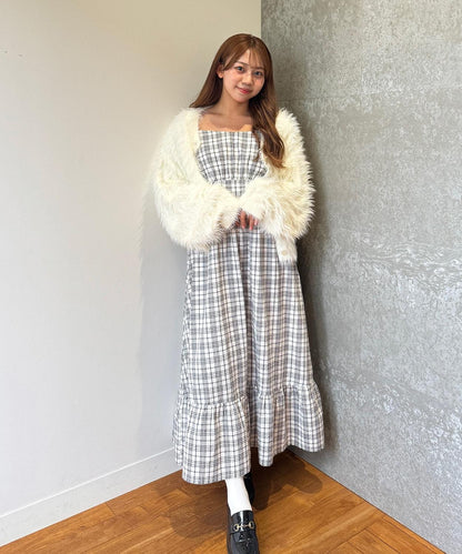 毛絨短款開衫【韓國時尚】