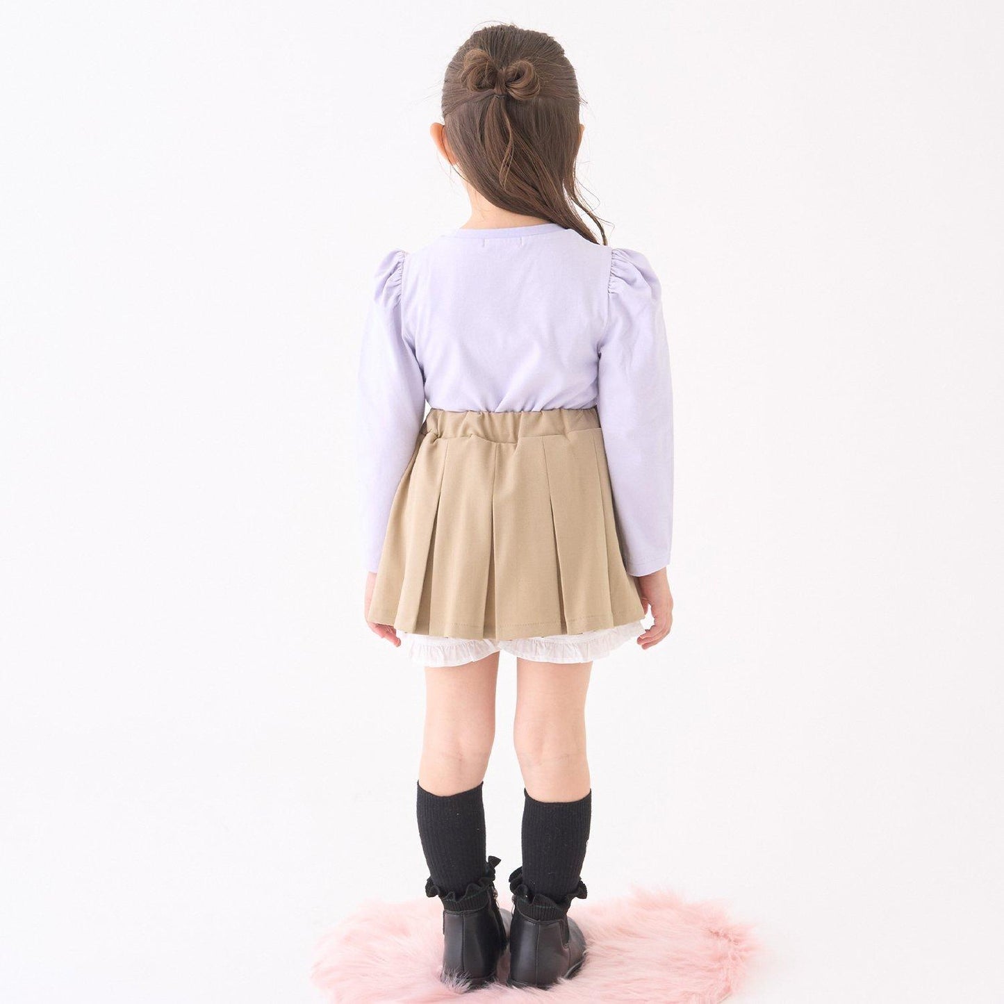 【Lycee mine 芭蕾系列】帶蝴蝶結裝飾墊肩上衣