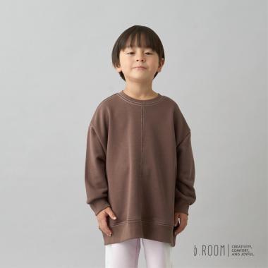 【日常標準服飾系列】【吸水速幹】立體感拼色縫線寬鬆衛衣