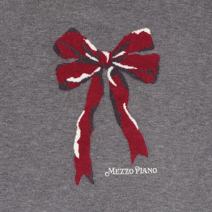 寬鬆蝴蝶結針織衫