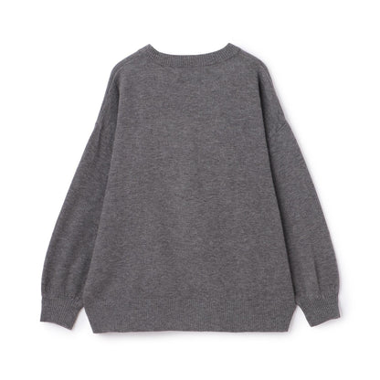 寬鬆蝴蝶結針織衫