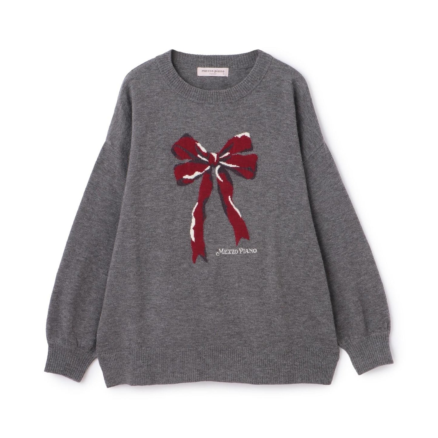 寬鬆蝴蝶結針織衫