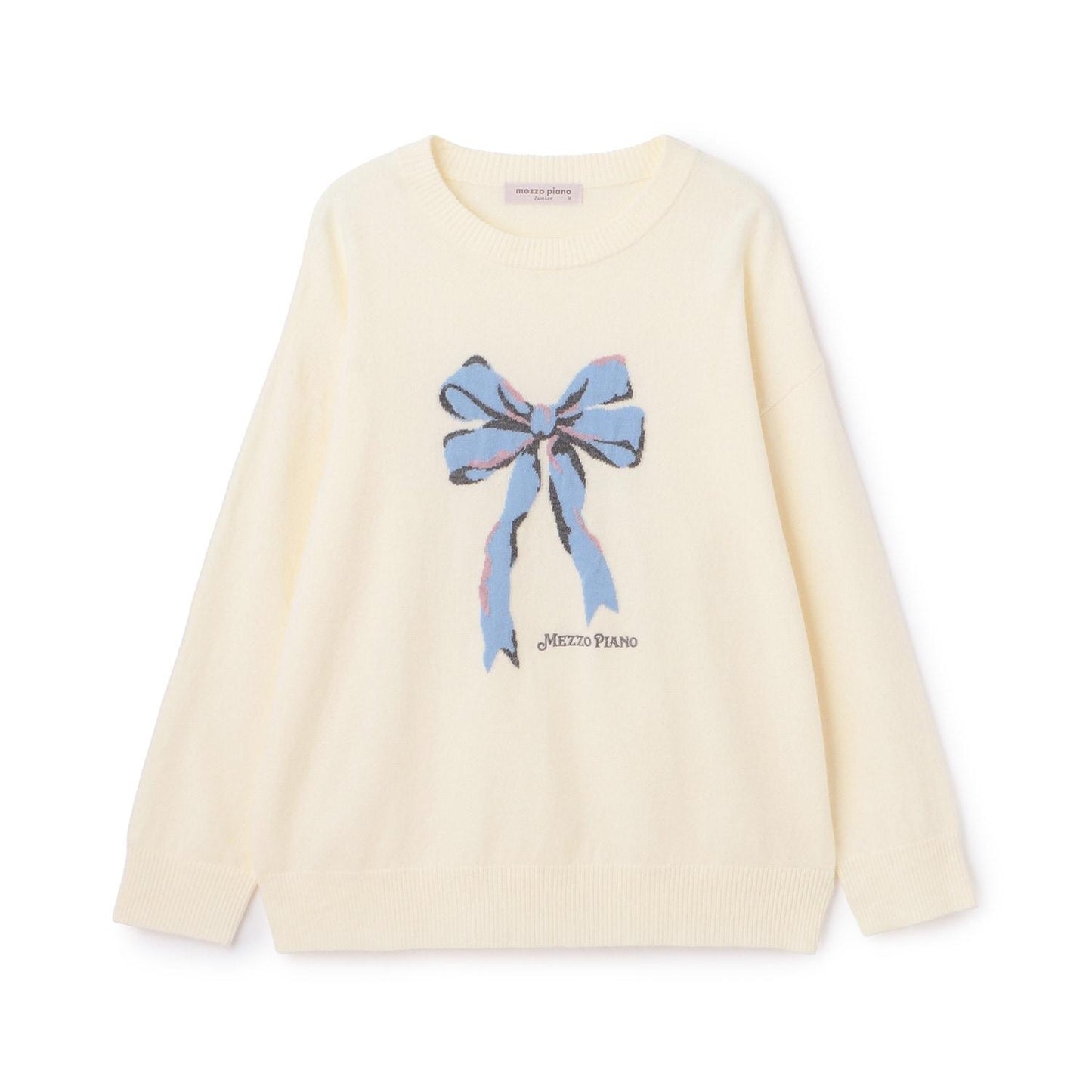 寬鬆蝴蝶結針織衫