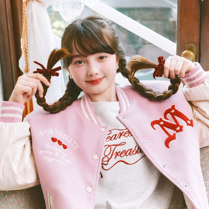 少女風棒球夾克