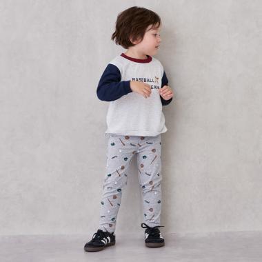 【プティプラ】男童10分丈打底褲