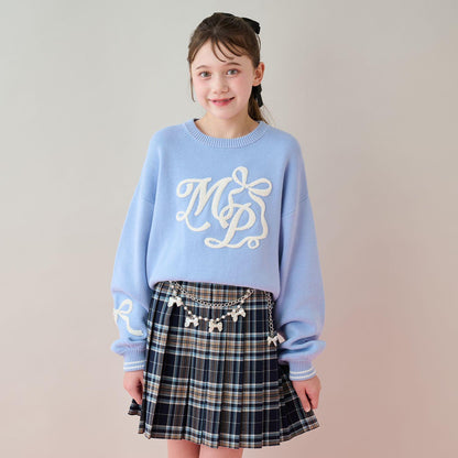 logo圖案刺繡針織衫