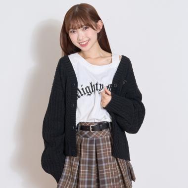 【GOODPRICE】麻花針織開衫