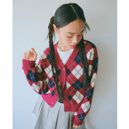 菱格針織T恤套裝