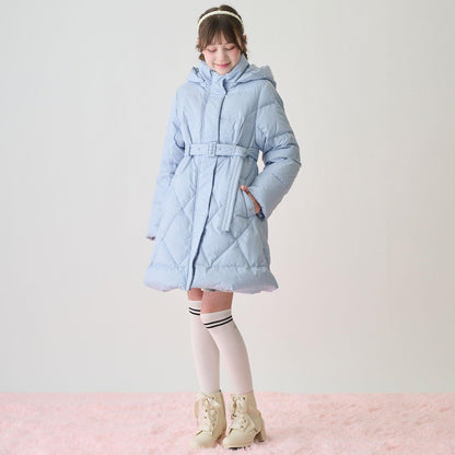 緞面蝴蝶結波浪邊短靴