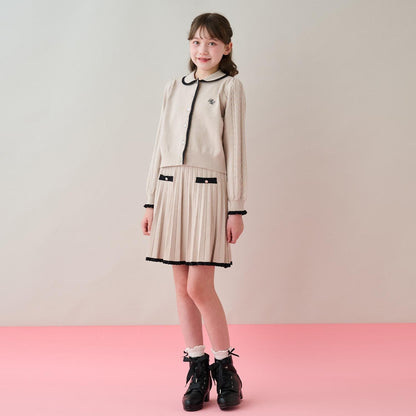 緞面蝴蝶結波浪邊短靴