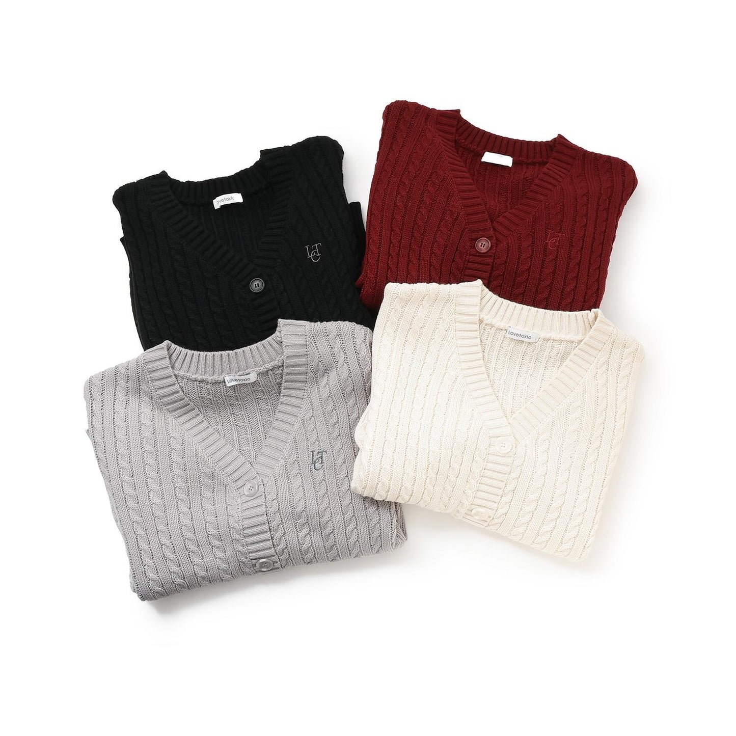 【GOODPRICE】麻花針織開衫