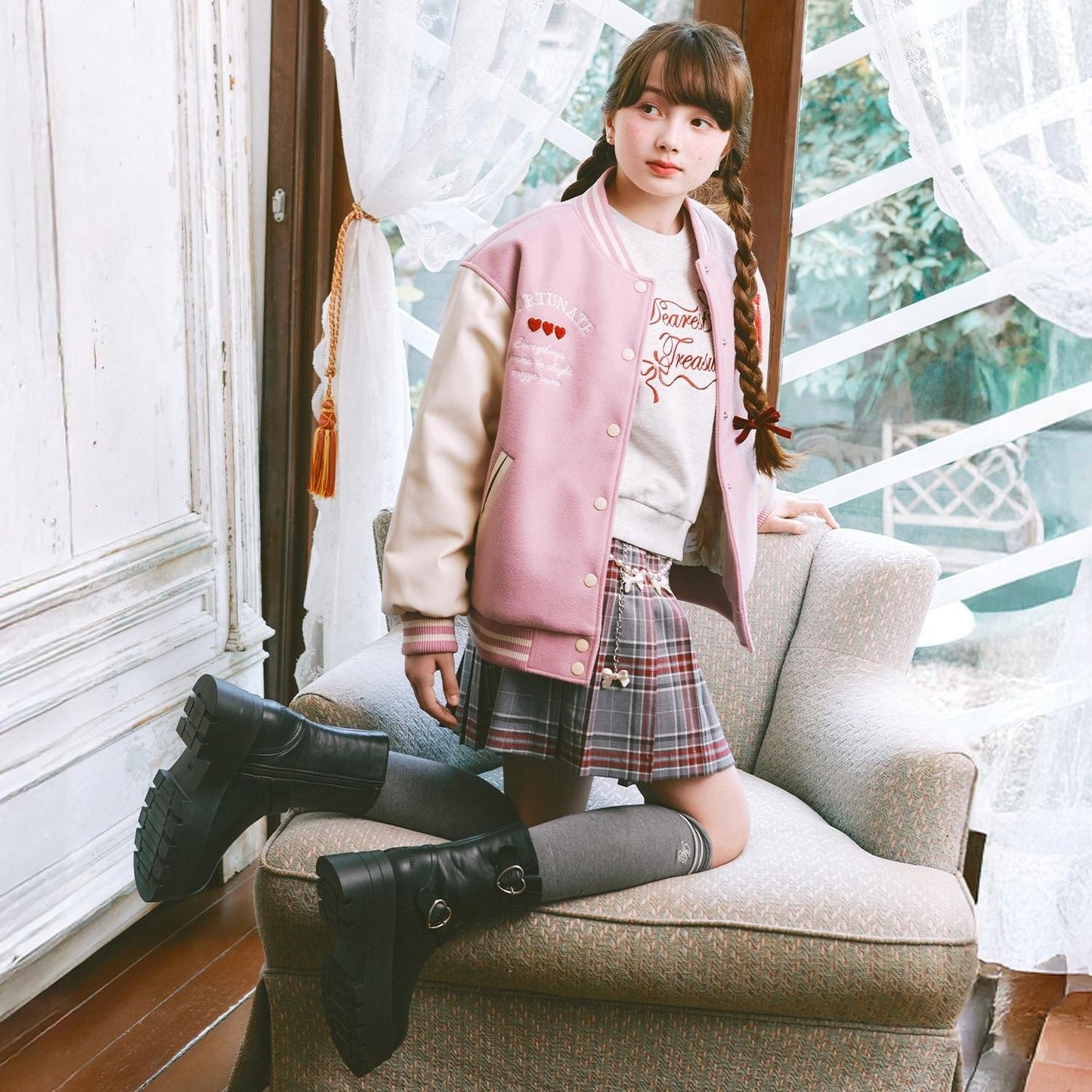 少女風棒球夾克